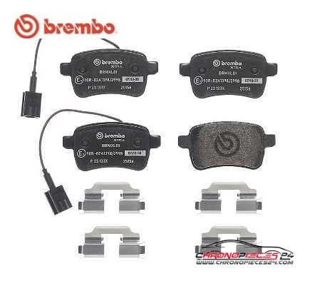 Achat de BREMBO P 23 133X Kit de plaquettes de frein, frein à disque pas chères