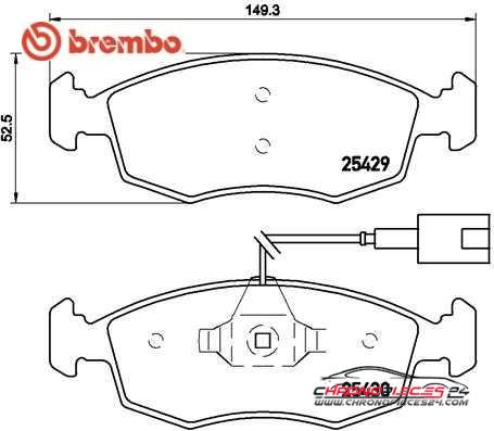 Achat de BREMBO P 23 138 Kit de plaquettes de frein, frein à disque pas chères