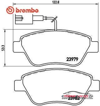 Achat de BREMBO P 23 140 Kit de plaquettes de frein, frein à disque pas chères