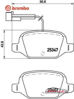 Achat de BREMBO P 23 146 Kit de plaquettes de frein, frein à disque pas chères