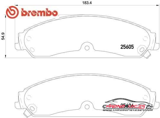 Achat de BREMBO P 23 149 Kit de plaquettes de frein, frein à disque pas chères