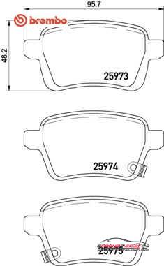 Achat de BREMBO P 23 156 Kit de plaquettes de frein, frein à disque pas chères