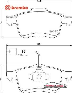 Achat de BREMBO P 23 163 Kit de plaquettes de frein, frein à disque pas chères