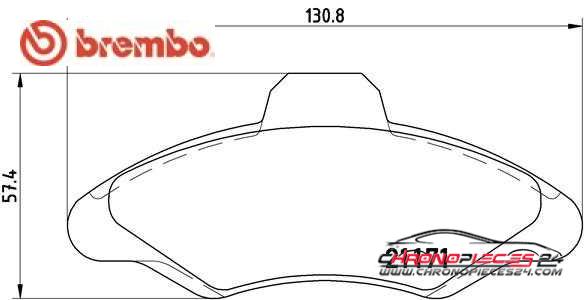 Achat de BREMBO P 24 029 Kit de plaquettes de frein, frein à disque pas chères