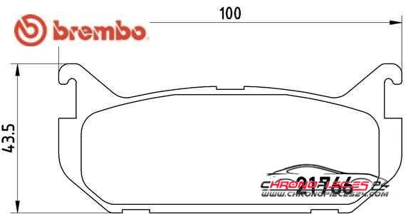 Achat de BREMBO P 24 036 Kit de plaquettes de frein, frein à disque pas chères