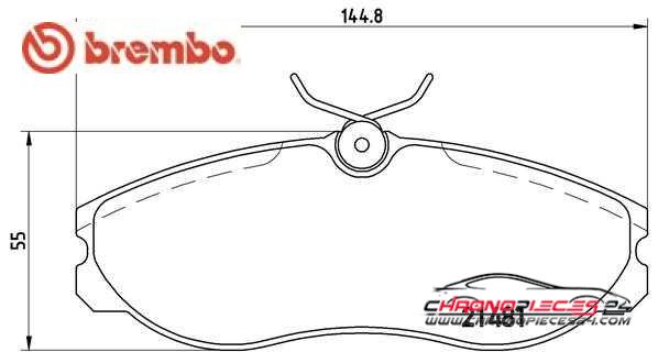 Achat de BREMBO P 24 039 Kit de plaquettes de frein, frein à disque pas chères