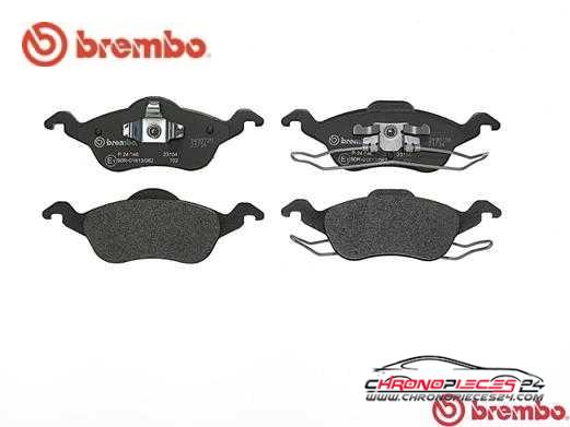 Achat de BREMBO P 24 046 Kit de plaquettes de frein, frein à disque pas chères