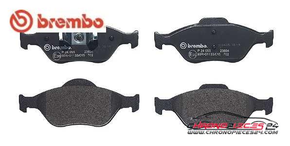 Achat de BREMBO P 24 055 Kit de plaquettes de frein, frein à disque pas chères