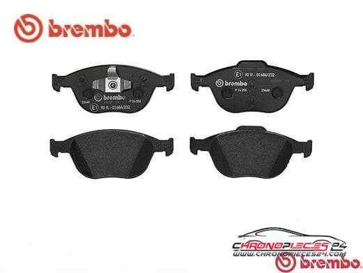 Achat de BREMBO P 24 058 Kit de plaquettes de frein, frein à disque pas chères