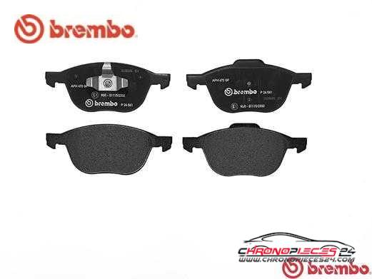 Achat de BREMBO P 24 061 Kit de plaquettes de frein, frein à disque pas chères