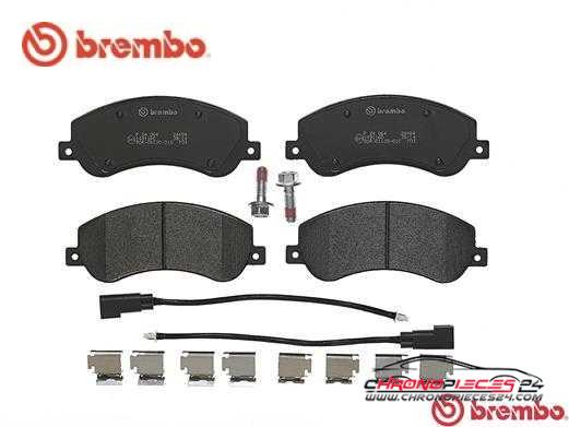 Achat de BREMBO P 24 064 Kit de plaquettes de frein, frein à disque pas chères