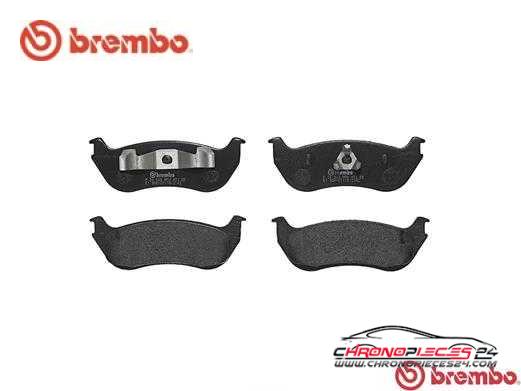 Achat de BREMBO P 24 068 Kit de plaquettes de frein, frein à disque pas chères