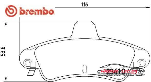 Achat de BREMBO P 24 070 Kit de plaquettes de frein, frein à disque pas chères