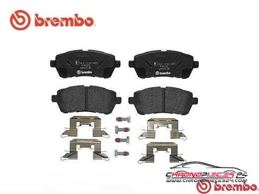 Achat de BREMBO P 24 072 Kit de plaquettes de frein, frein à disque pas chères