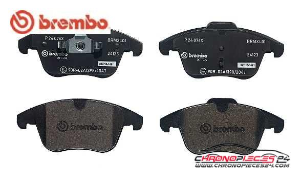 Achat de BREMBO P 24 076X Kit de plaquettes de frein, frein à disque pas chères