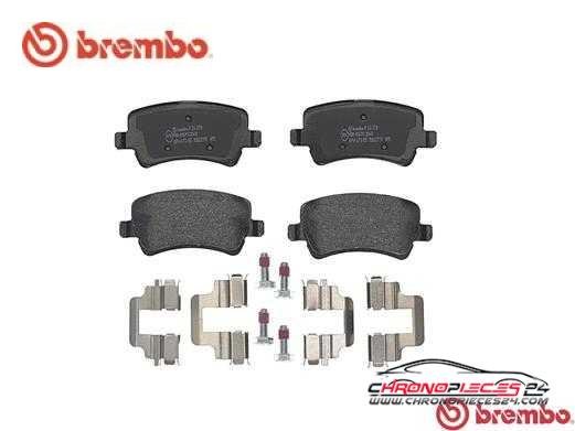 Achat de BREMBO P 24 078 Kit de plaquettes de frein, frein à disque pas chères