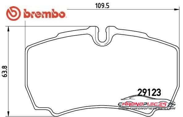 Achat de BREMBO P 24 084 Kit de plaquettes de frein, frein à disque pas chères