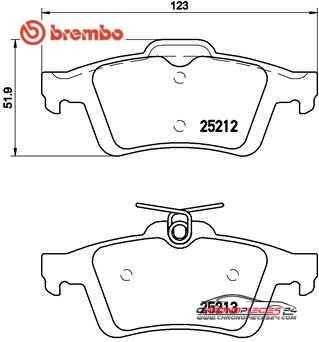 Achat de BREMBO P 24 148 Kit de plaquettes de frein, frein à disque pas chères