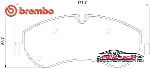 Achat de BREMBO P 24 152 Kit de plaquettes de frein, frein à disque pas chères