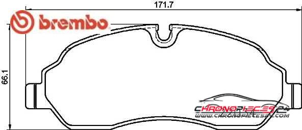 Achat de BREMBO P 24 171 Kit de plaquettes de frein, frein à disque pas chères