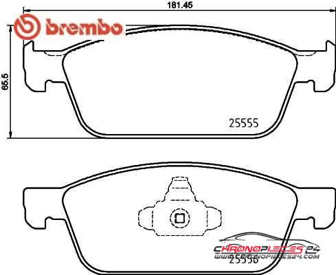 Achat de BREMBO P 24 199 Kit de plaquettes de frein, frein à disque pas chères