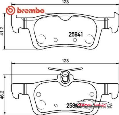 Achat de BREMBO P 24 204 Kit de plaquettes de frein, frein à disque pas chères