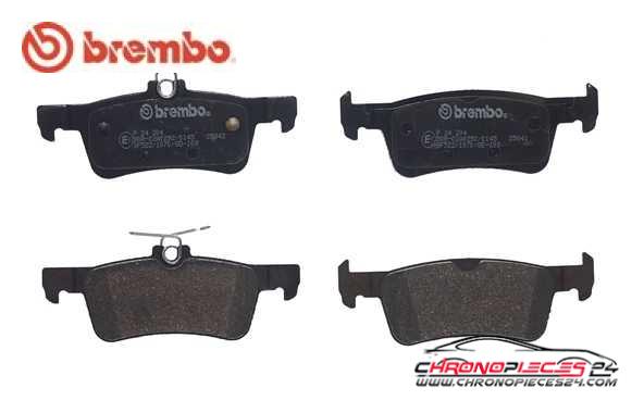 Achat de BREMBO P 24 204 Kit de plaquettes de frein, frein à disque pas chères