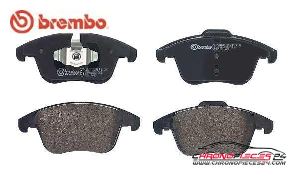 Achat de BREMBO P 24 211 Kit de plaquettes de frein, frein à disque pas chères