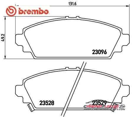 Achat de BREMBO P 28 031 Kit de plaquettes de frein, frein à disque pas chères