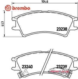 Achat de BREMBO P 30 011 Kit de plaquettes de frein, frein à disque pas chères