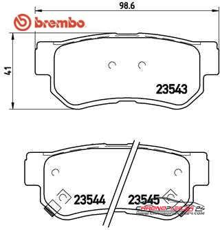 Achat de BREMBO P 30 014 Kit de plaquettes de frein, frein à disque pas chères