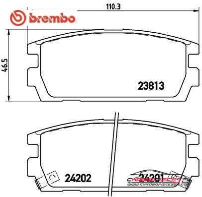 Achat de BREMBO P 30 021 Kit de plaquettes de frein, frein à disque pas chères