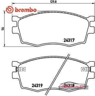 Achat de BREMBO P 30 026 Kit de plaquettes de frein, frein à disque pas chères