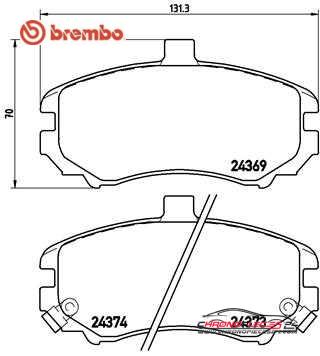 Achat de BREMBO P 30 029 Kit de plaquettes de frein, frein à disque pas chères