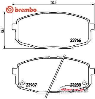 Achat de BREMBO P 30 034 Kit de plaquettes de frein, frein à disque pas chères