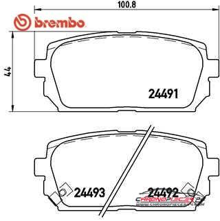 Achat de BREMBO P 30 040 Kit de plaquettes de frein, frein à disque pas chères