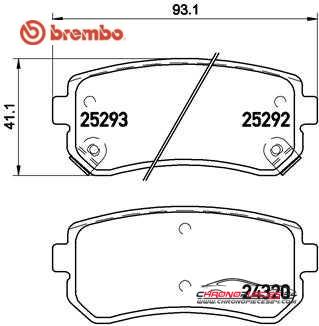 Achat de BREMBO P 30 051 Kit de plaquettes de frein, frein à disque pas chères