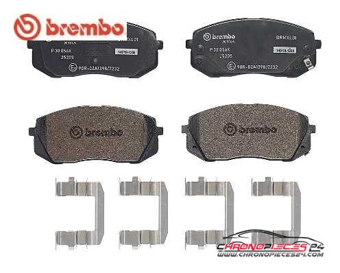 Achat de BREMBO P 30 056X Kit de plaquettes de frein, frein à disque pas chères