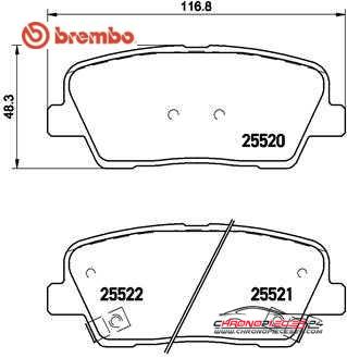 Achat de BREMBO P 30 063 Kit de plaquettes de frein, frein à disque pas chères