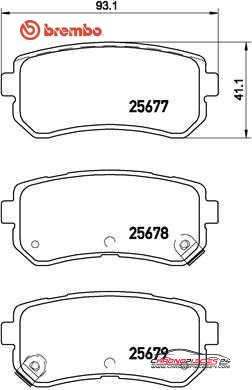 Achat de BREMBO P 30 068 Kit de plaquettes de frein, frein à disque pas chères