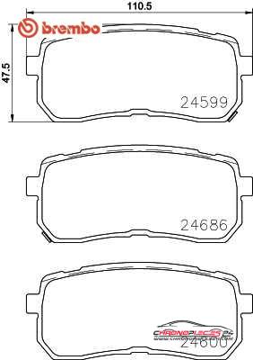 Achat de BREMBO P 30 080 Kit de plaquettes de frein, frein à disque pas chères