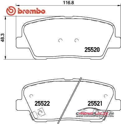 Achat de BREMBO P 30 081 Kit de plaquettes de frein, frein à disque pas chères