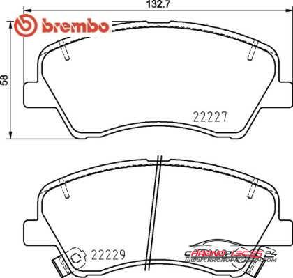 Achat de BREMBO P 30 098 Kit de plaquettes de frein, frein à disque pas chères