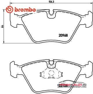 Achat de BREMBO P 36 007 Kit de plaquettes de frein, frein à disque pas chères