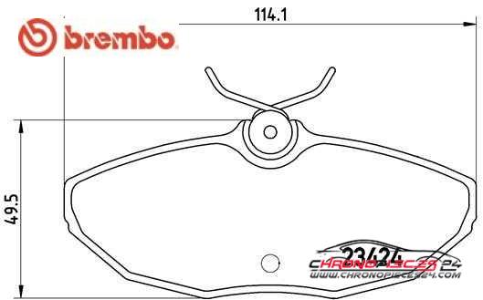 Achat de BREMBO P 36 013 Kit de plaquettes de frein, frein à disque pas chères