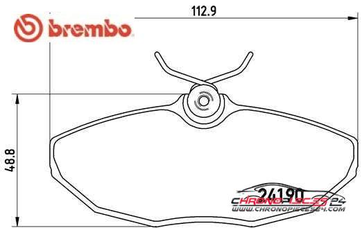 Achat de BREMBO P 36 015 Kit de plaquettes de frein, frein à disque pas chères