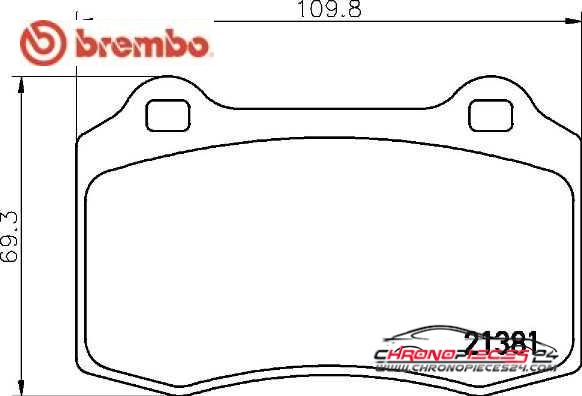 Achat de BREMBO P 36 020 Kit de plaquettes de frein, frein à disque pas chères