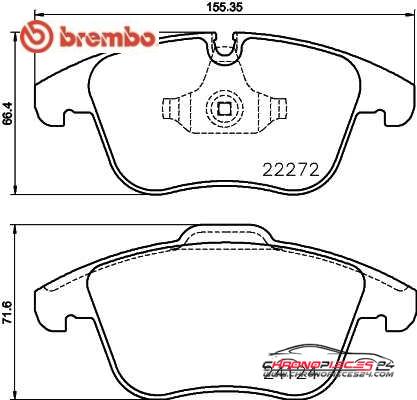 Achat de BREMBO P 36 030 Kit de plaquettes de frein, frein à disque pas chères