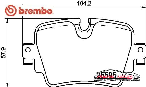 Achat de BREMBO P 36 032 Kit de plaquettes de frein, frein à disque pas chères