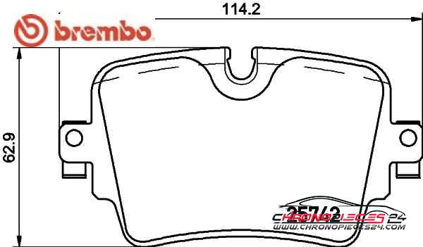 Achat de BREMBO P 36 033 Kit de plaquettes de frein, frein à disque pas chères